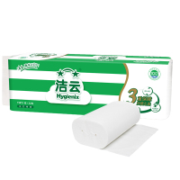 洁云(Hygienix) 卷纸 柔韧 实芯卷纸3层110节24卷组合装卫生纸