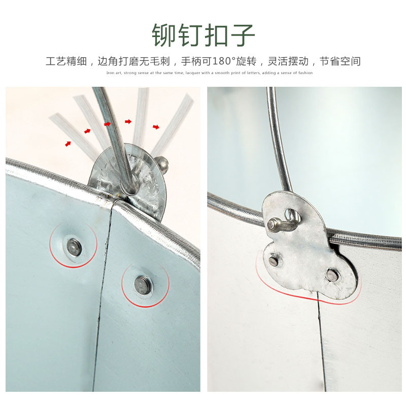 礼千初 圆白铁皮桶百货加厚家用手提水桶垃圾铁桶油桶镀锌桶 12L高清大图