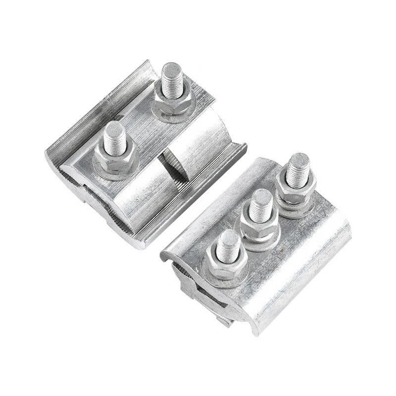 鸣固 异型并沟线夹 铜铝异型并沟线夹保护金具 绝缘并沟线夹 带罩全铝16-120图片