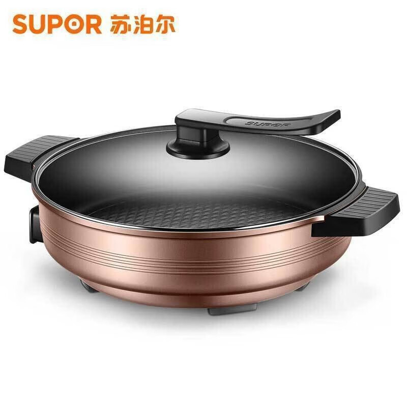 苏泊尔(SUPOR) 电饼铛煎烤机6L大容量多功能家用多用途电火锅 煎烤烙焖炖蒸煮涮锅 JJ34D05-180高清大图