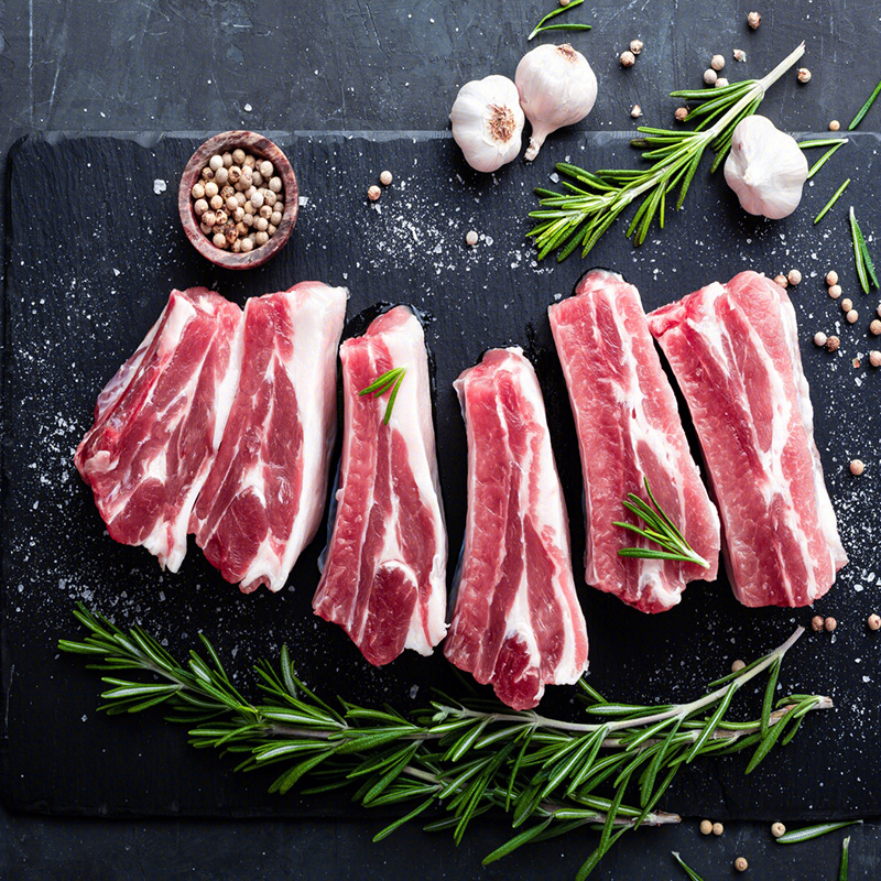 猪软骨肋排(两连包)精修原切猪肉 冷链配送 全程溯源1.25kg*2