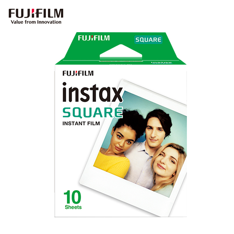 富士(FUJIFILM)INSTAX 拍立得相纸 SQUARE10/6方形白边 快显胶片交卷(10张)适用富士方形相机