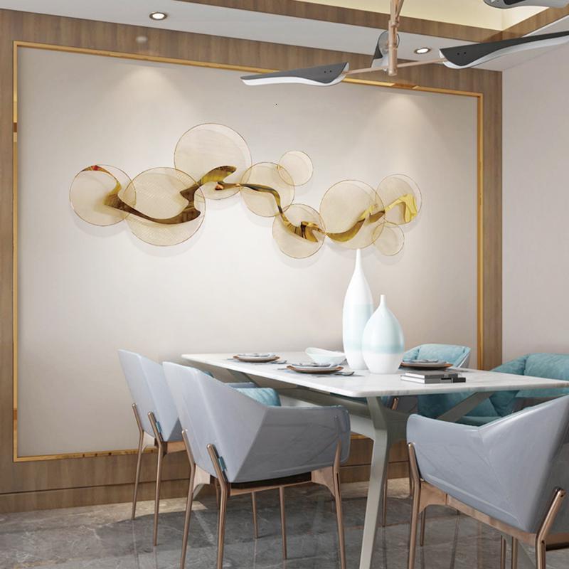 现代简约轻奢墙面装饰金属壁饰墙壁挂饰客厅背景墙上墙饰立体挂件 三维工匠 180*68cm