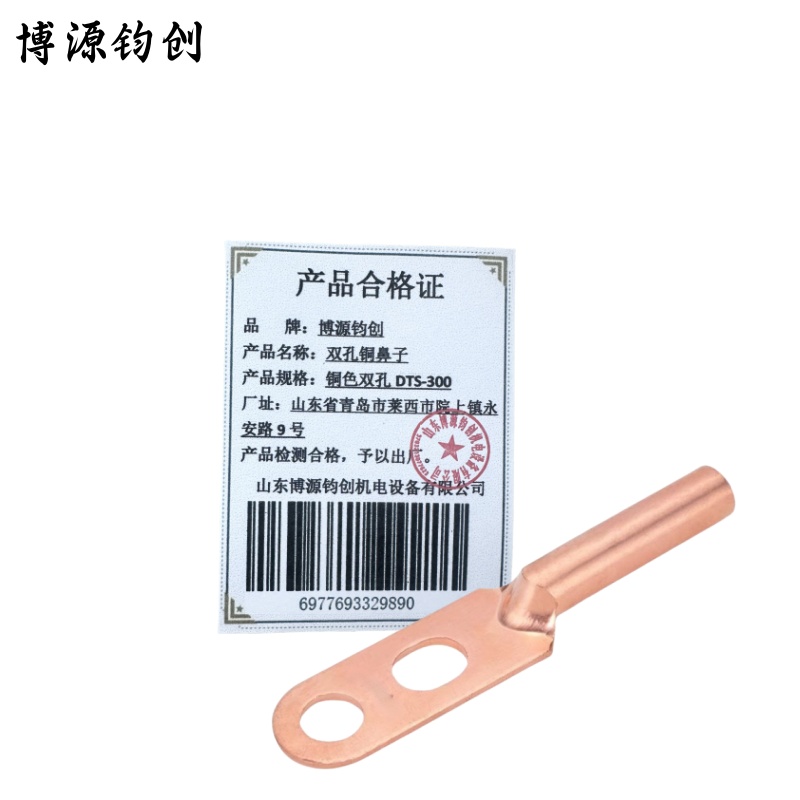 博源钧创 双孔铜鼻子 铜色双孔DTS-300 个高清大图