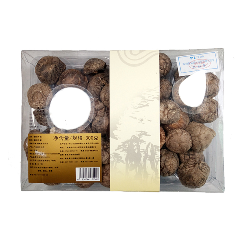 香港启泰 启华 香菇冬菇300g礼盒装 煲汤炖汤菌菇干货 肉厚鲜嫩菇香浓郁