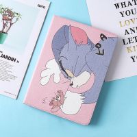 可爱卡通2018新ipad air2保护套mini1/3休眠皮套5迷你4平板壳pro6 粉色汤姆猫 mini1/2/3