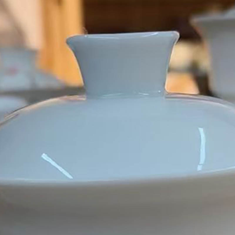 白瓷泡茶盖碗 130mL 10套装/组高清大图