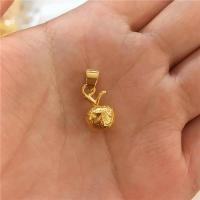 金镀24K实心小苹果坠项链女韩版金苹果圣诞节礼物会销礼品送女朋友老婆生日礼物送女朋友七夕情人节礼物