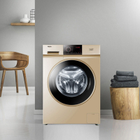 haier/海尔 9公斤金色大容量家用变频静音全自动滚筒洗衣机 G90818BG