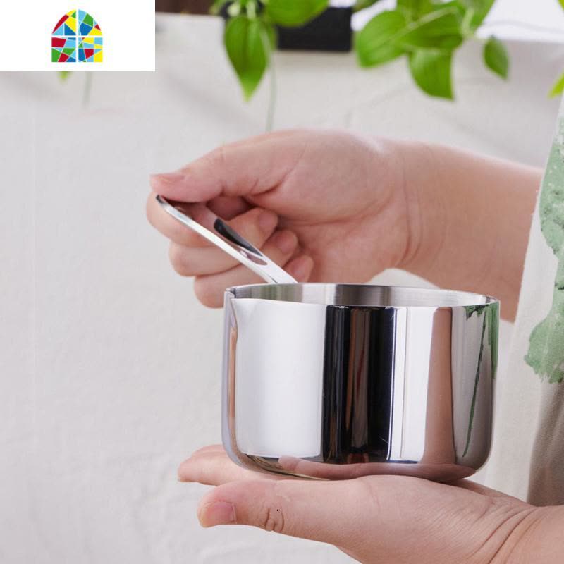 18/10不锈钢奶锅迷你小锅加厚三层钢一体马卡龙糖水巧克力油 FENGHOU 4号内径14cm单锅图片