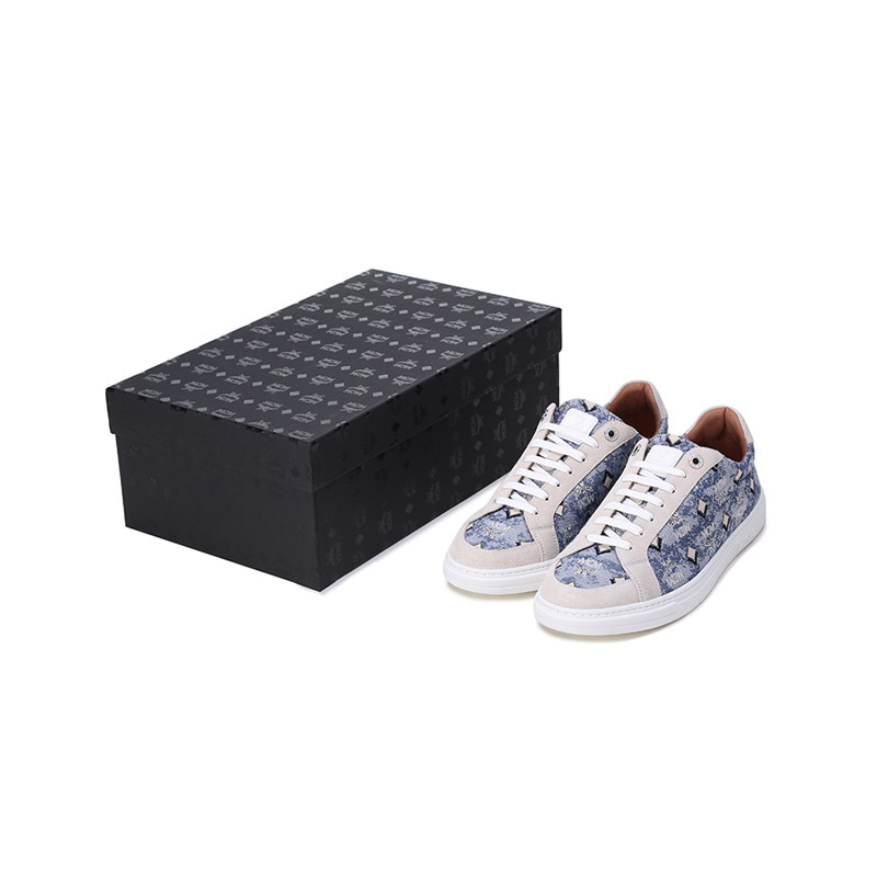 mcm男士织物配皮terrain低帮系带休闲运动鞋板鞋mexbatq01