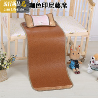 厂家定制幼儿园儿童双面冰藤席沙发飘窗床垫藤冰丝两用冰丝席三维工匠 1.2m（4英尺）床 图片色