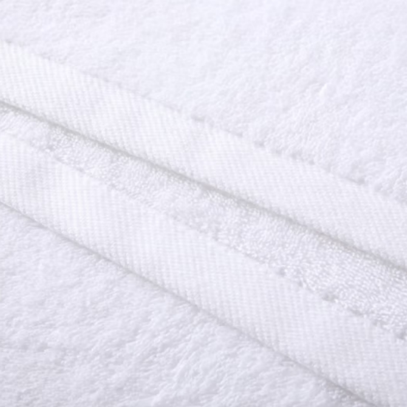 世纪金鹰21股纱全棉纯白浴巾酒店浴巾70*140cm/500g/条 500g高清大图