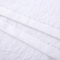 世纪金鹰21股纱全棉纯白浴巾酒店浴巾70*140cm/500g/条 500g