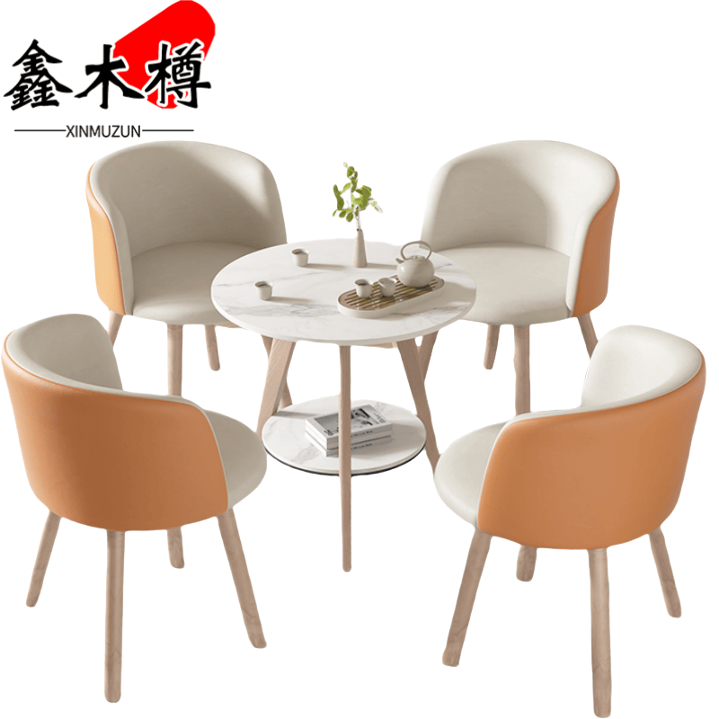 鑫木樽洽谈桌椅一桌4椅套高清大图