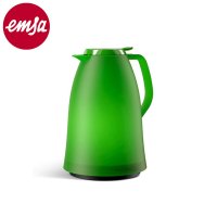 爱慕莎(EMSA)保温壶保温水壶家用大容量热水瓶德国进口玻璃内胆暖水壶曼波系列 透明绿色1.5L (滞销处理)