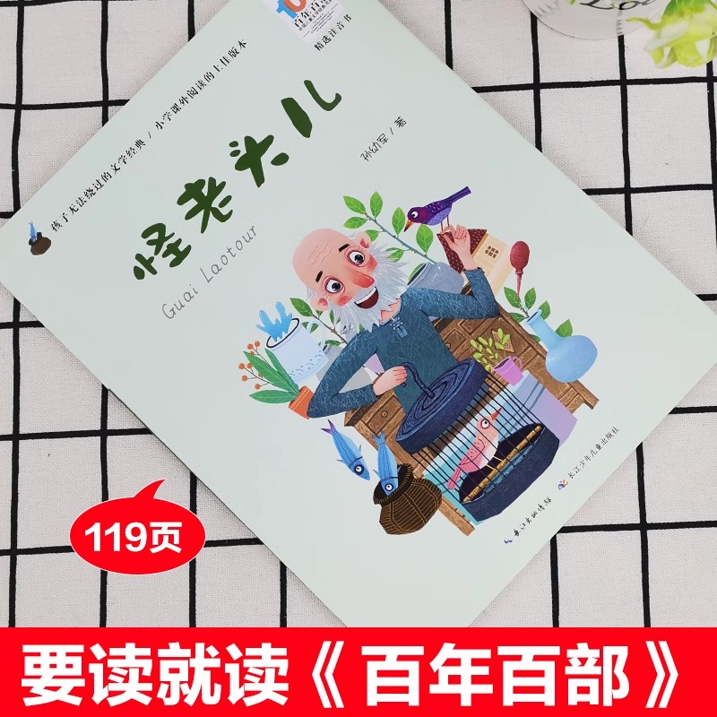 [彩绘注音版]怪老头儿 [正版]怪老头儿注音版孙幼军一二年级三年级下册课外阅读书籍中国儿童经典书目快乐读书吧彩绘书籍百年高清大图