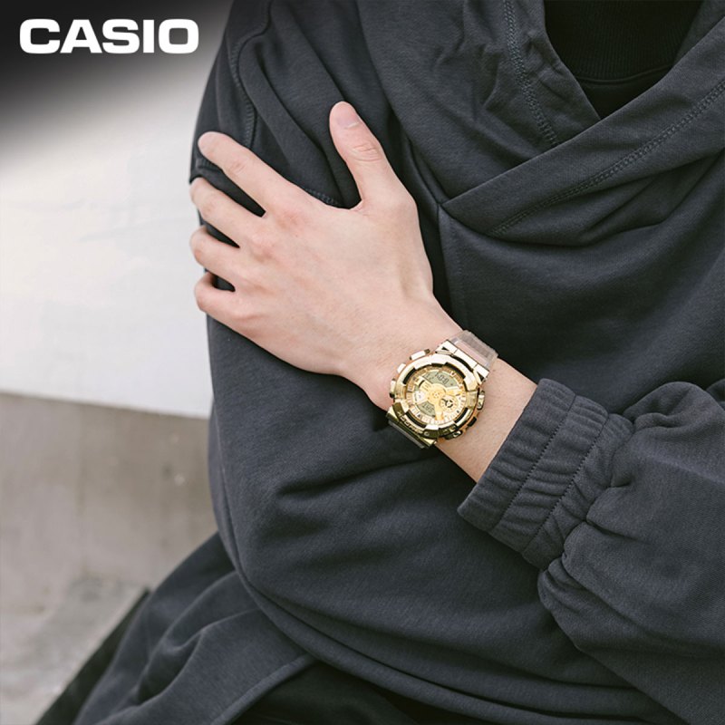 卡西欧(CASIO)G-SHOCK 冰川金系列 时尚男表运动防水手表