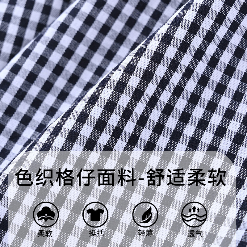 [8折价:28.8元]铅笔俱乐部童装男童格子中裤夏装新款小宝宝七分裤儿童休闲裤