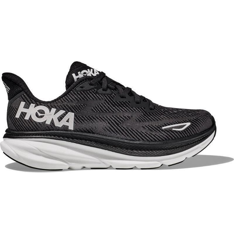 Hoka OneOne女士轻盈缓震跑步鞋舒适透气设计适合日常跑步 BLACK/WHITE 45
