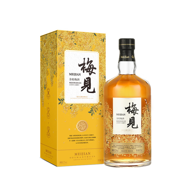 梅见 12度金桂梅酒/750ml盒装