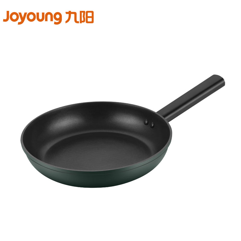 九阳（Joyoung）煎锅平底锅家用不粘锅小炒锅煎饼蛋牛排锅牛扒不沾少油烟电磁炉明火燃气通用JLW2663D 轻奢绿