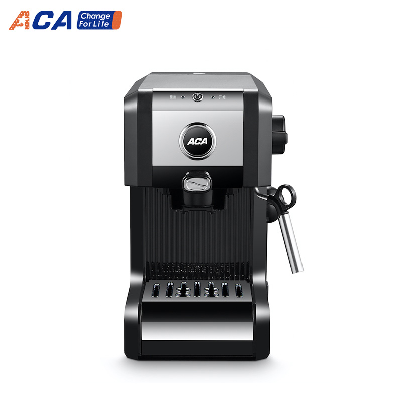 北美电器(ACA)压力咖啡壶AC-E20A 家用小型半自动蒸汽迷你商用打奶泡机免压粉办公网红咖啡机
