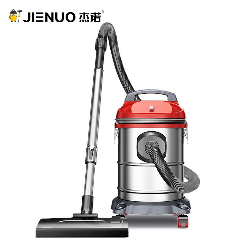 杰诺吸尘器家用小型大功率干湿两用桶式吸尘吸水机地毯装修美缝洗车用 水过滤15L(九件套+沙发刷+水洗尘隔)