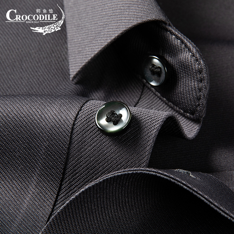 鳄鱼恤CROCODILE 男士POLO衫翻领长袖T恤爸爸父亲上衣高清大图