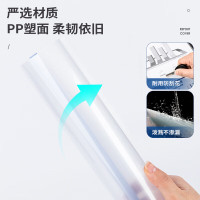 得力(deli)63105抽杆报告夹(混)(5个/包)[10包]背宽9mm A4透明拉杆文件夹(2件起订)