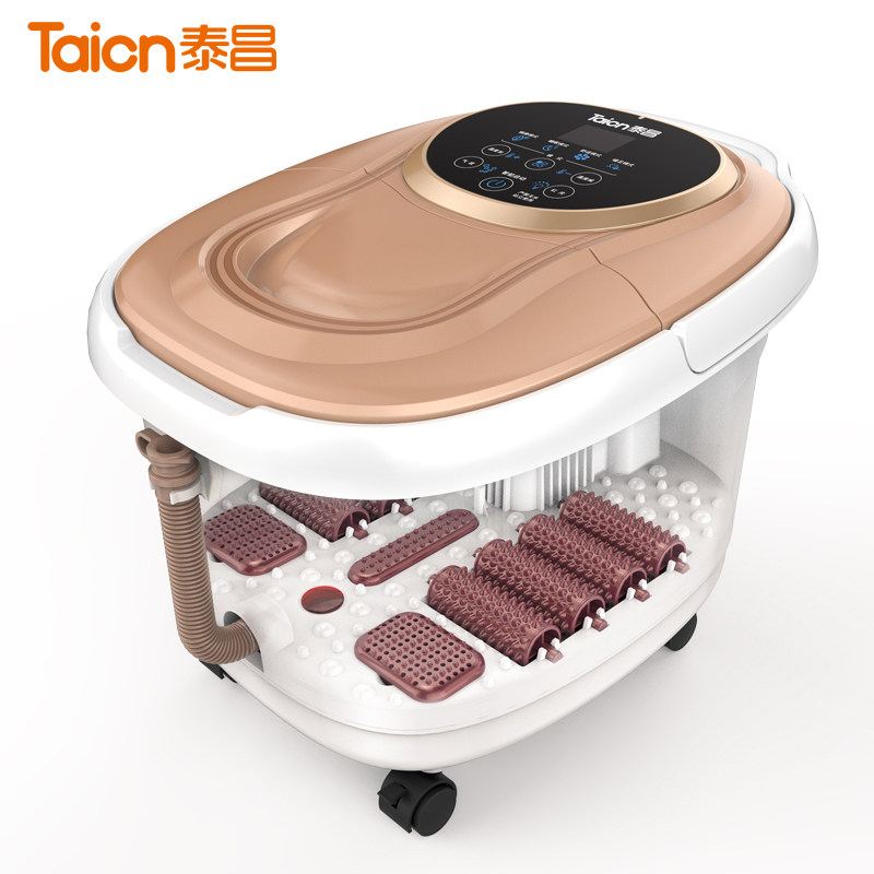 金泰昌养生足浴盆tcz5076微电脑式温热红光按摩滚轮足浴器泡脚器参数
