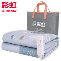 彩虹（RAINBOW）电热毯双人电褥子（1.6*1.3米）可除螨学生宿舍安全辐射非水暖毯 官方旗舰店JD102-V2-S