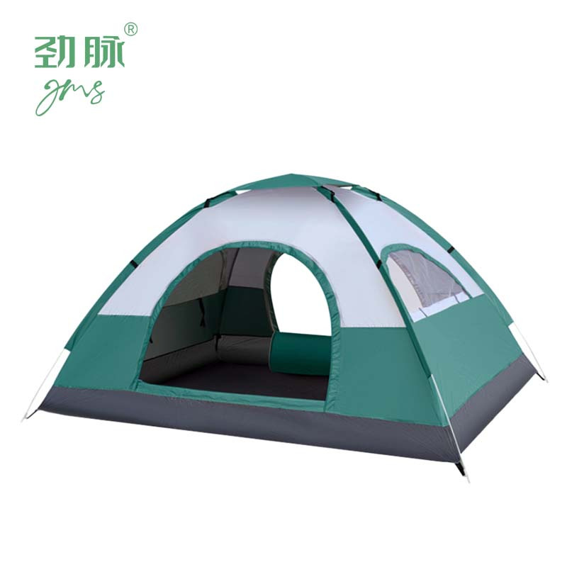 劲脉 野营防晒帐篷 墨绿-200*200*135CM 顶高清大图