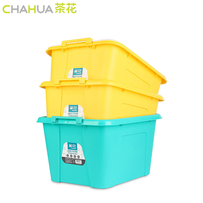 茶花chahua收纳箱68l衣服透明收纳盒整理箱28992个装