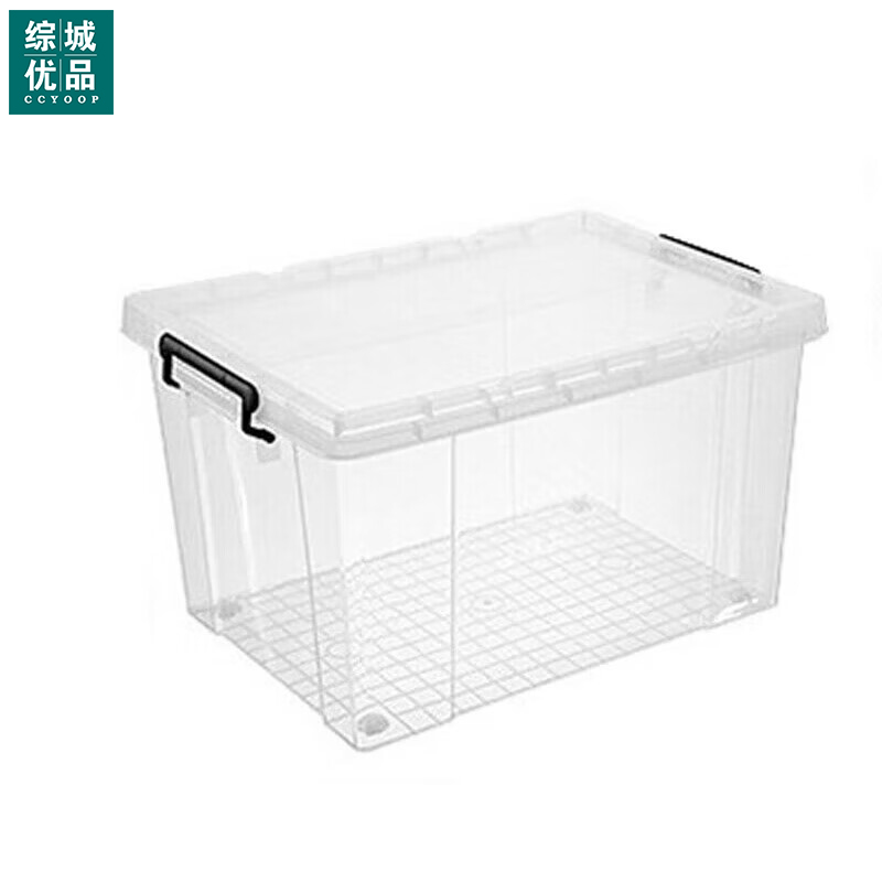 综城优品 CC-105L 65*45*40.5cm 防水防潮透明整理收纳箱 (计价单位:个) 透明高清大图