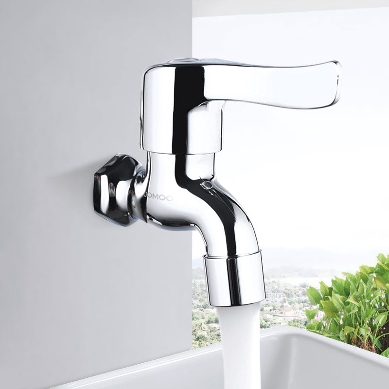 jomoo九牧卫浴精铜阳台洗衣机龙头单冷加长快开拖把池快开水龙头