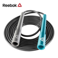 锐步(REEBOK)跳绳 防滑耐磨橡胶跳绳 可调节运动跳绳