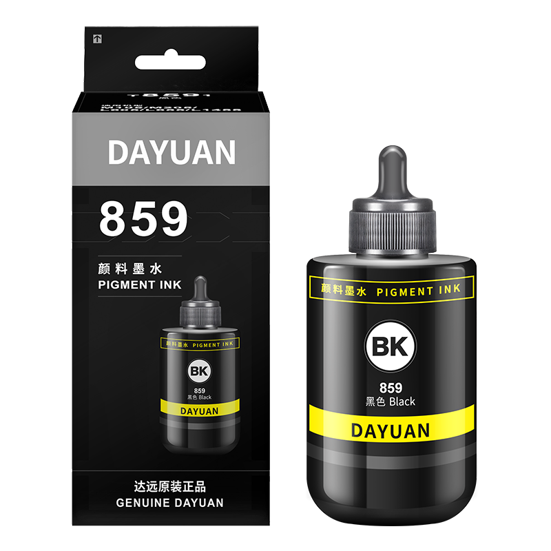 科思特T859颜料墨水 适用Epson爱普生打印机 M105 M205 L605 L655 L1455 859 防水高清大图