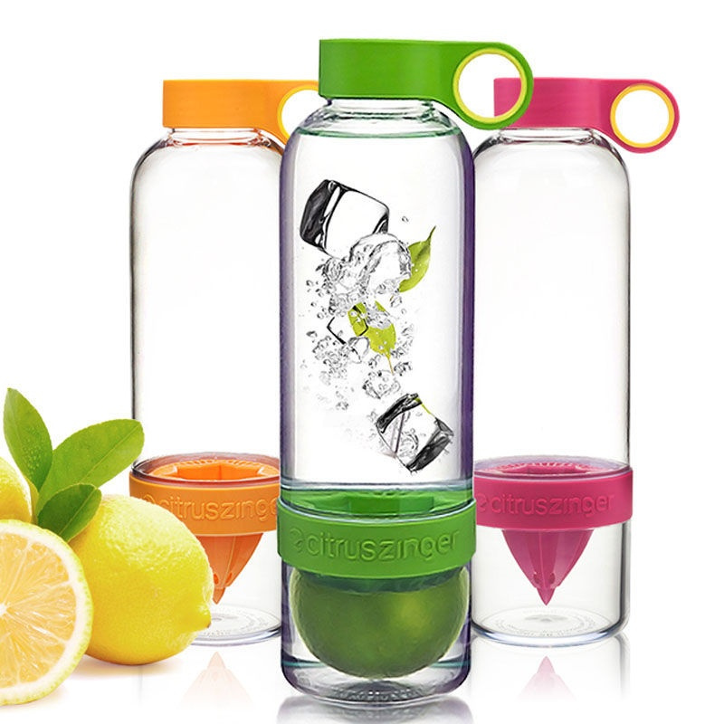 红色活力瓶800ml柠檬水杯水果汁杯榨汁杯器柠檬杯子柠檬杯榨汁随手杯