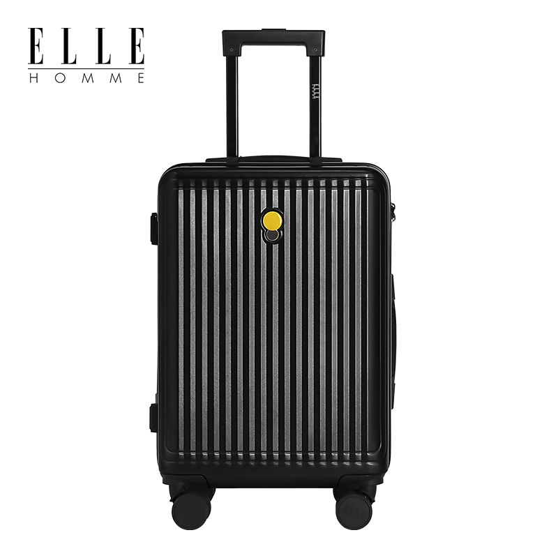 ELLE HOMME EH21008201 简约商务潮流拉杆箱 20寸百搭黑