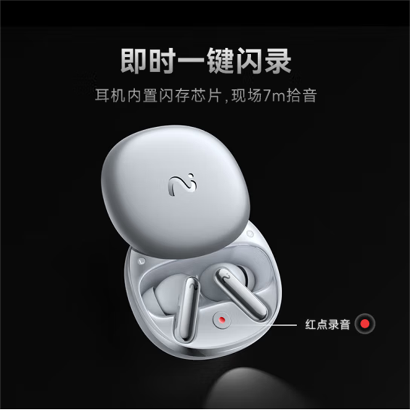 沃品 智能录音笔nano耳机+无线蓝牙耳机会议狗套装高清大图