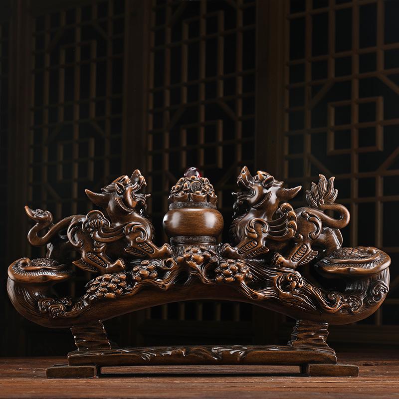 美帮汇如意摆件貔貅貔恘工艺品办公室桌书柜装饰高清大图