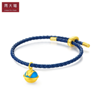 周大福 迪士尼经典系列 唐老鸭冲鸭铃铛 定价足金金转运珠/吊坠/配绳