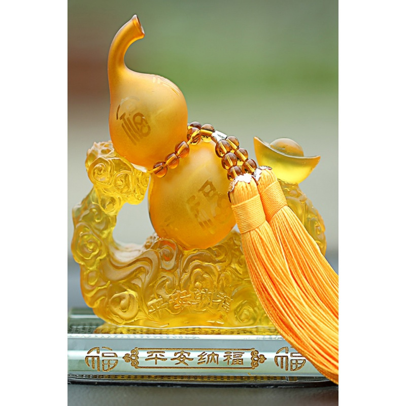 适用于汽车香水车载创意座式车用香水摆件水晶葫芦车内装饰品除异味