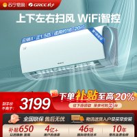 格力(GREE)云锦Ⅱ一级新能效正1.5匹变频冷暖空调挂机KFR-35GW/NhAd1BAs家用节能省电wifi
