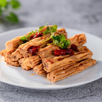 禾煜 甄选切断腐竹300g （手工制作黄豆制品 火锅凉拌 豆皮腐皮 干豆腐皮 油豆皮）