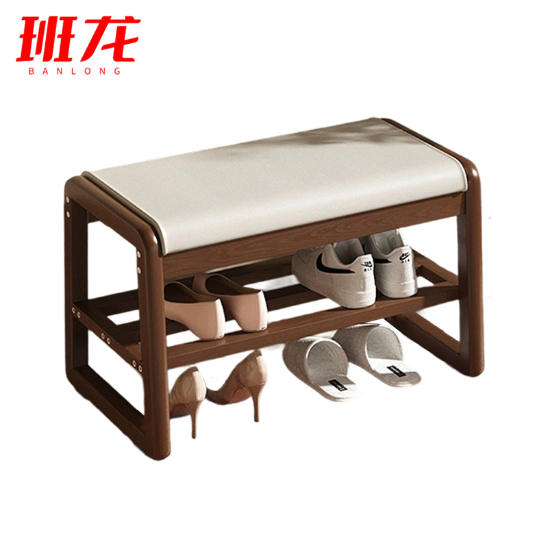 班龙鞋架换鞋凳55*34*42cm个高清大图