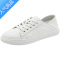 SUNTEK软底软面浅口头层小白鞋女2023年新款春夏季白色休闲板鞋