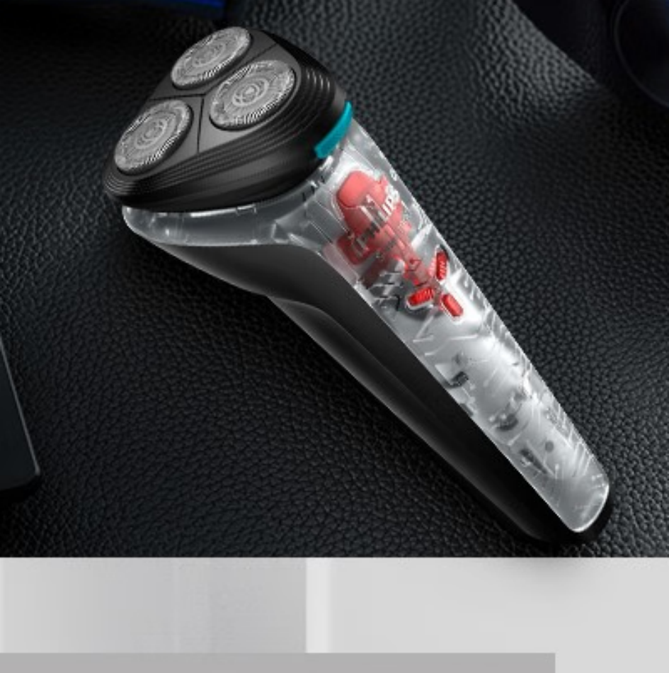 飞利浦(PHILIPS)剃须刀电动进口三刀头剃胡刀透明机身 S1118高清大图