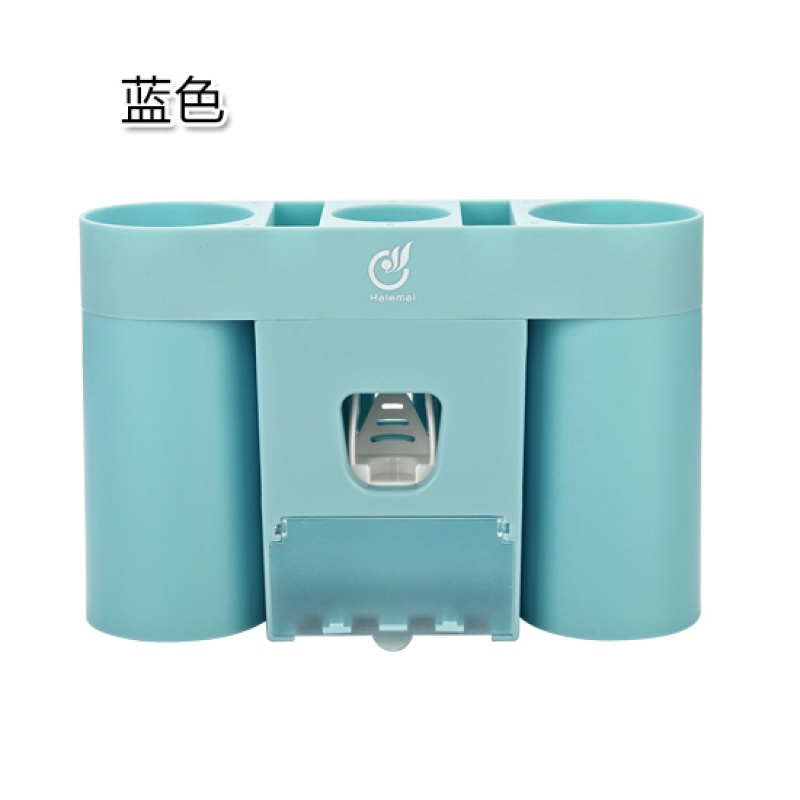 牙刷架挤牙膏器吸壁式创意卫生间免打孔情侣漱口杯套装牙刷置物架日用家居